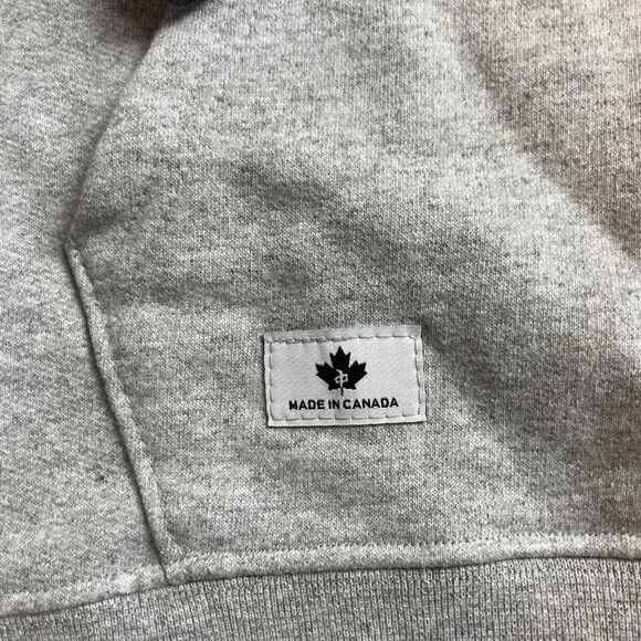 Y2K RDS Red Dragon Mens M Hoodie Skateboard Graphic Dragon Grey CANADA MADE - Picture 6 of 14